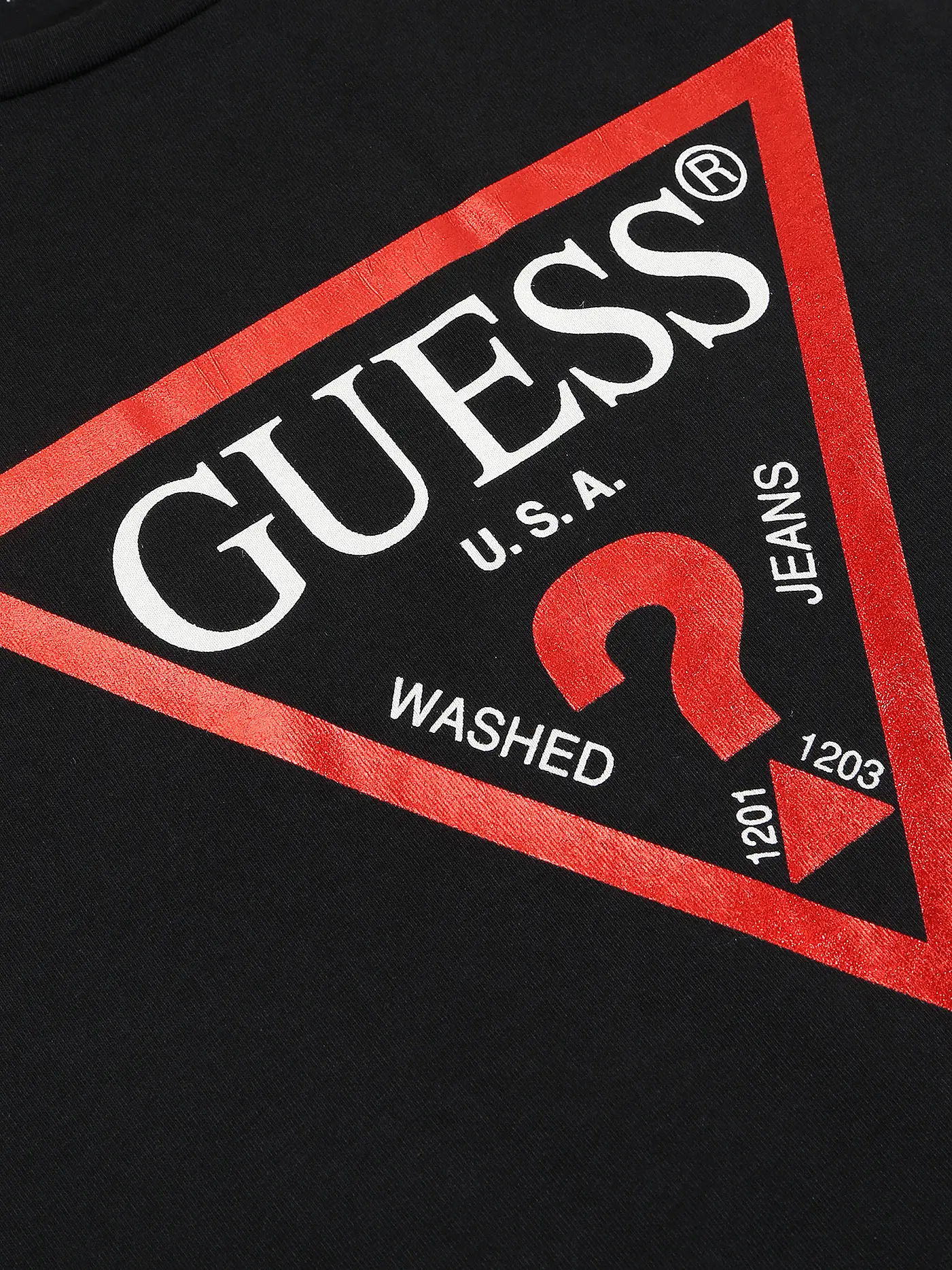 GUESS | Mädchen T-Shirt Cropped Fit | schwarz